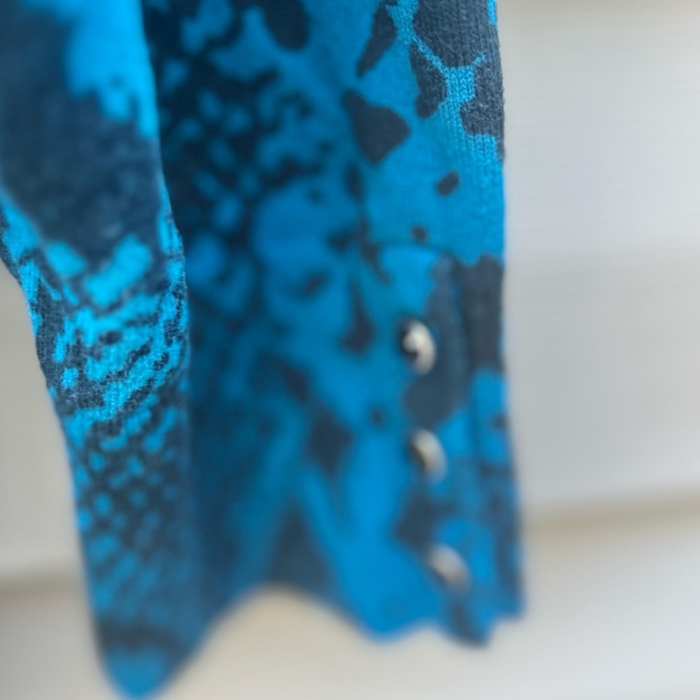 Express Design Studio M Animal Print Python Cardi… - image 3